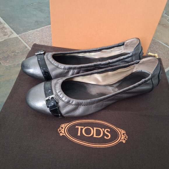 Tod's Leather Ballerina Flats - Picture 3 of 10